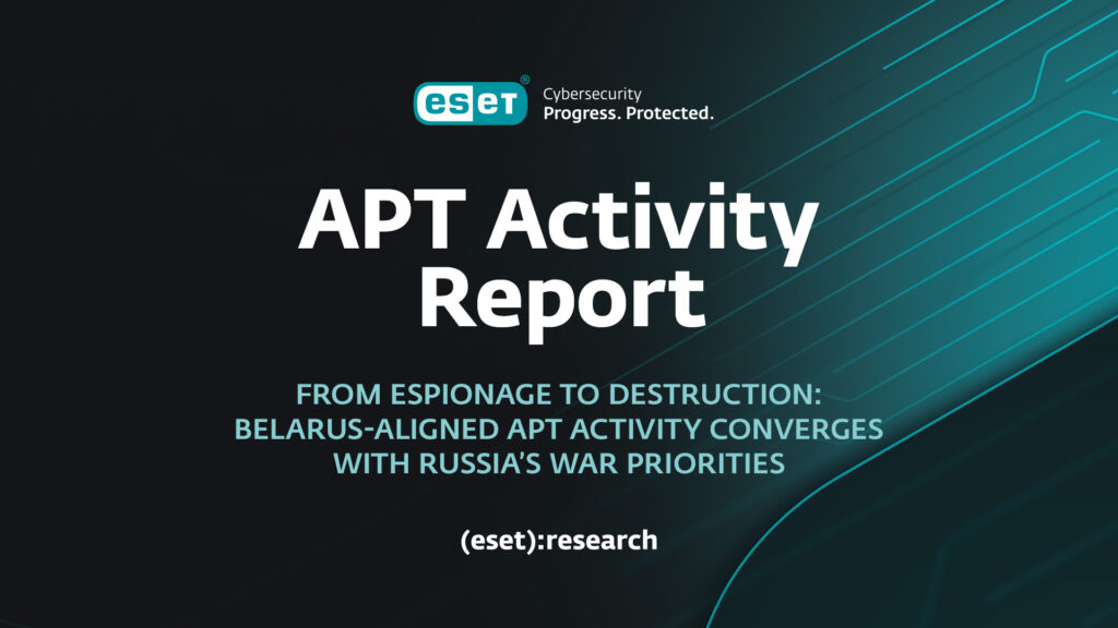 Informe de actividad de ESET APT Q2 2026 – Q3 2026
