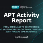 Informe de actividad de ESET APT Q2 2026 – Q3 2026
